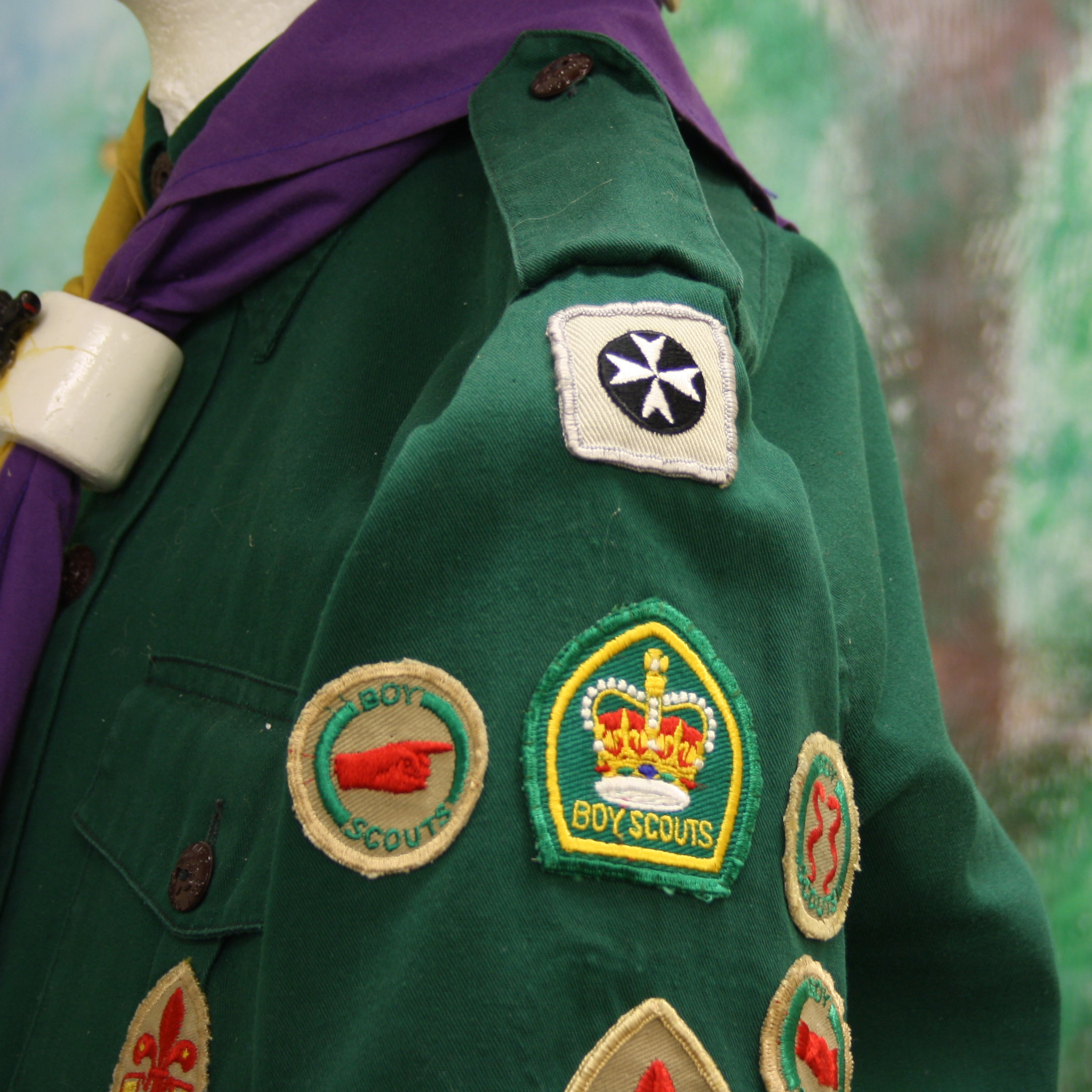 KQC-Queens Badge on 1950's era Sea Scout Uniform