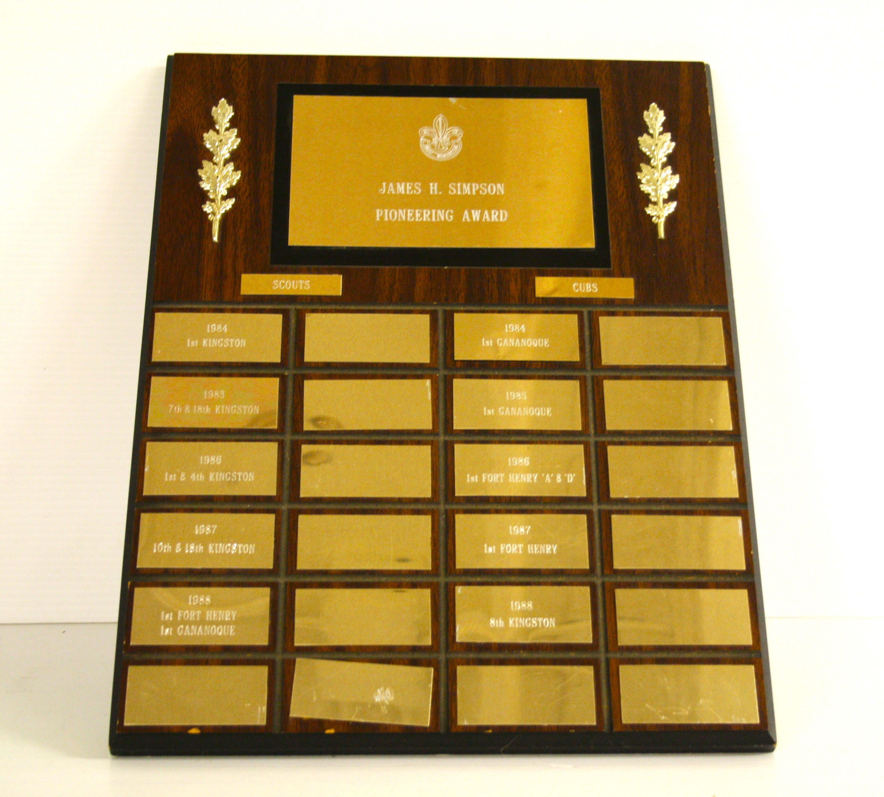 James H. Simpson Pioneering Award