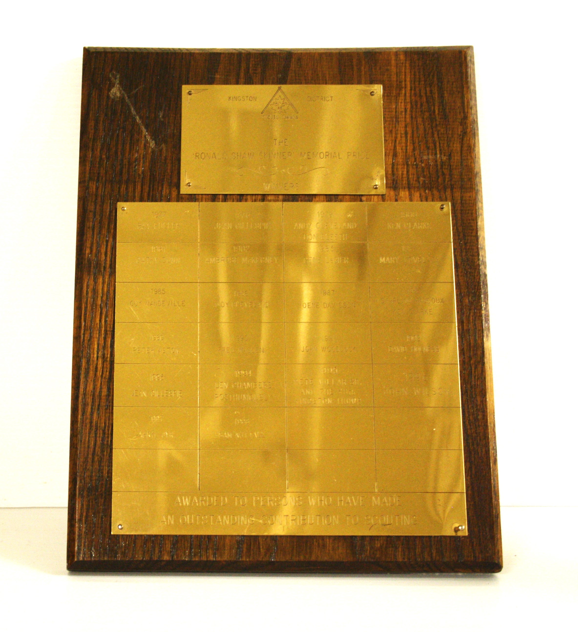 Kingston District Award