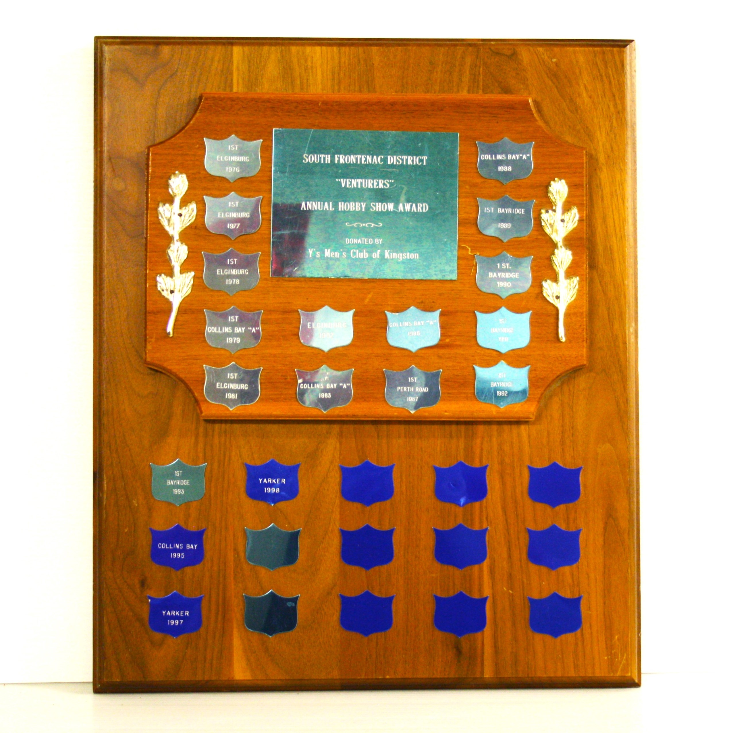 South Frontenac District Venturers Annual Hobby Show Award