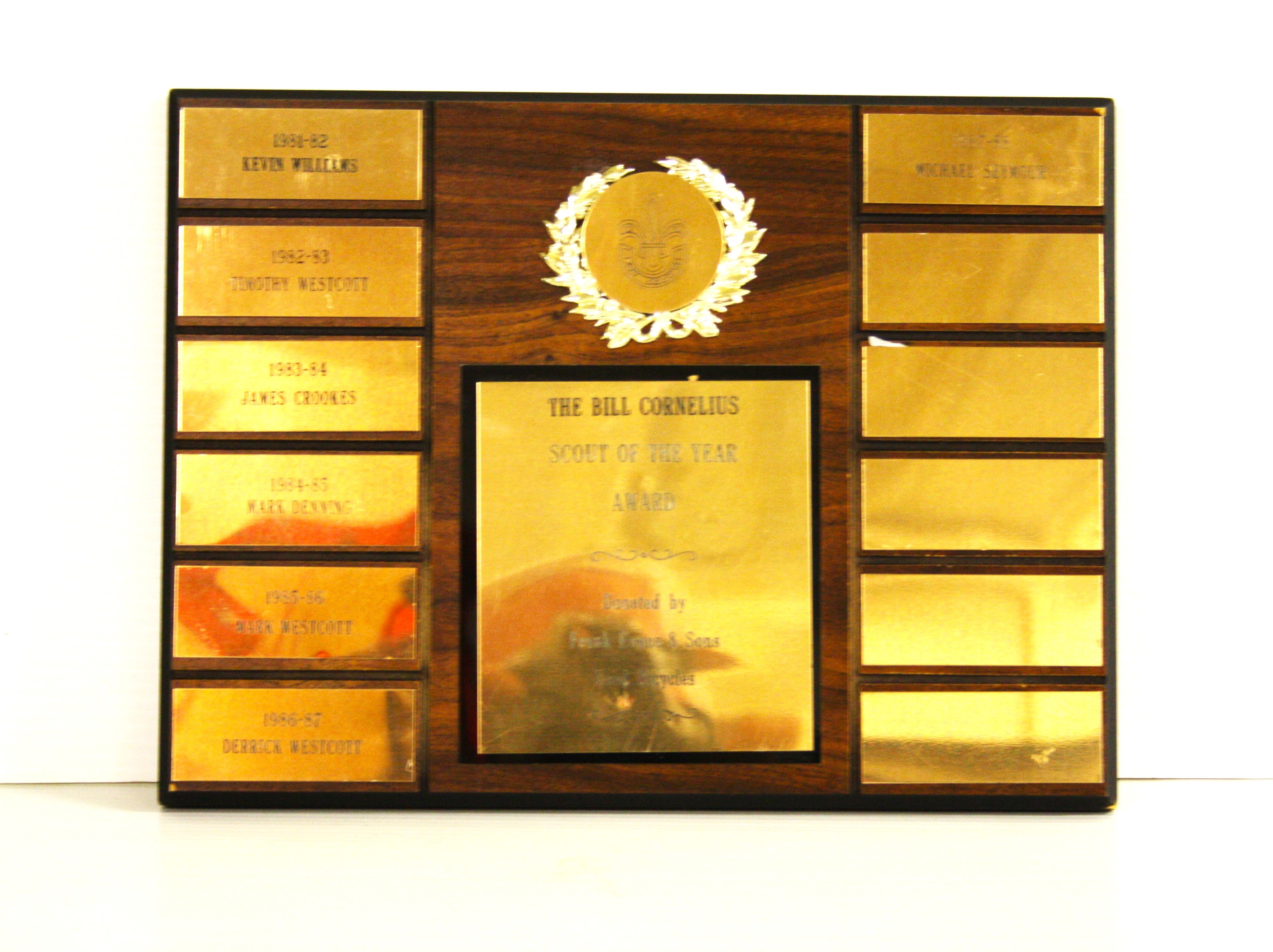 The Bill Cornellius Scout of the Year Award