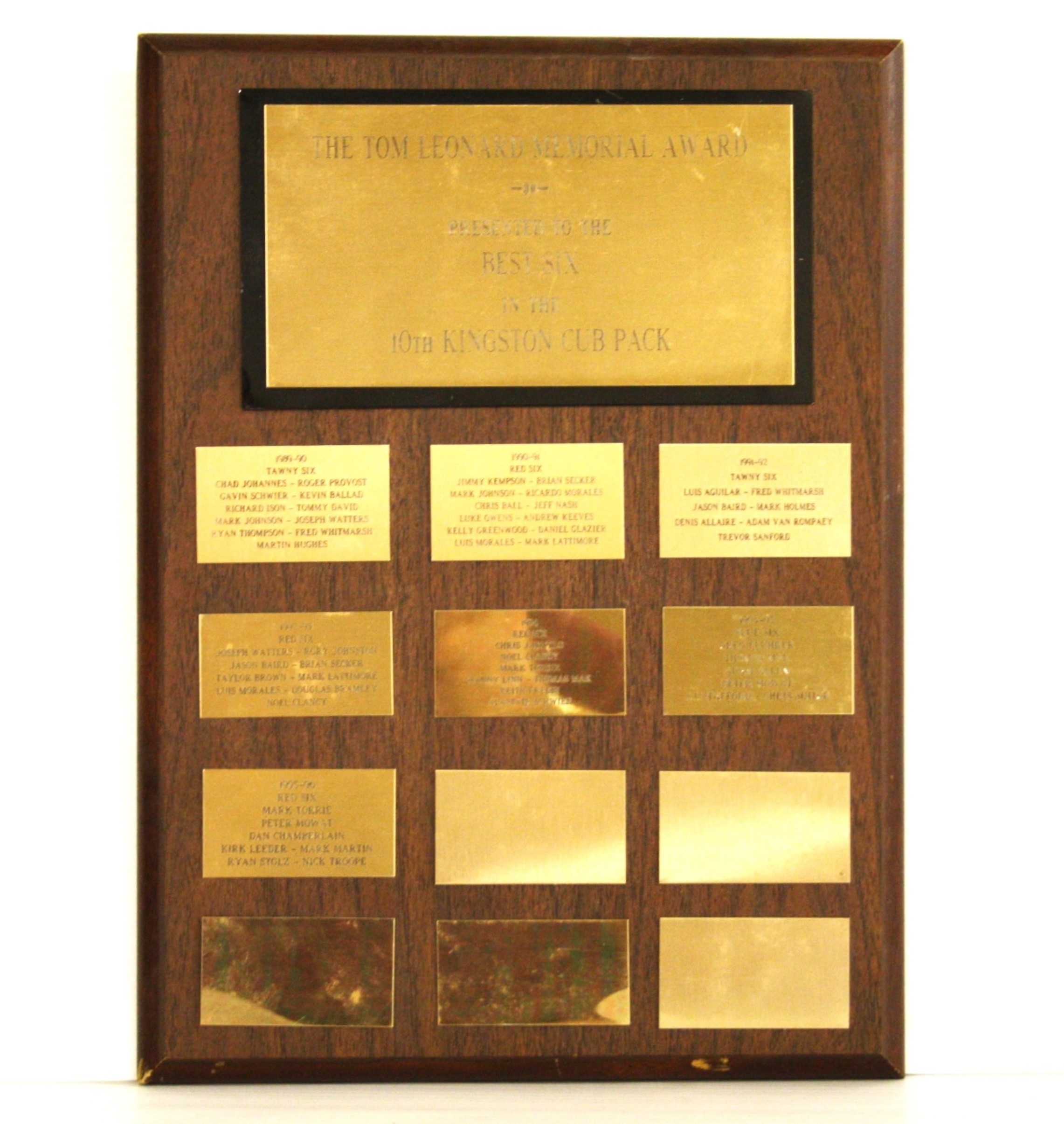 The Tom Leonard Memorial Award